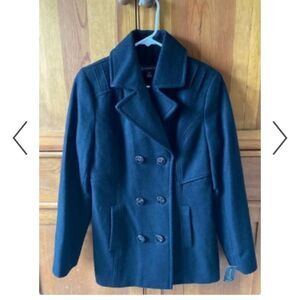 NWT Women's pea coat Black Medium peacoat